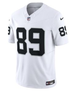 Alternative view of Brock Bowers Las Vegas Raiders Nike  Vapor F.U.S.E. Limited Jersey - White