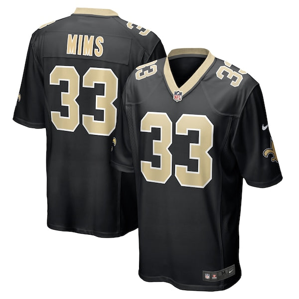 Jordan Mims New Orleans Saints Nike Game Jersey - Black