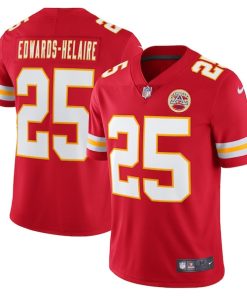 Clyde Edwards-Helaire Kansas City Chiefs Nike Vapor Limited Jersey - Red/White