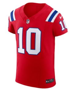 Alternative view of Mac Jones New England Patriots Nike Alternate Vapor F.U.S.E. Elite Jersey - Red