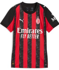 Alternative view of Christian Pulisic AC Milan Puma Women's 2025/26 Home Replica Player Jersey - Red