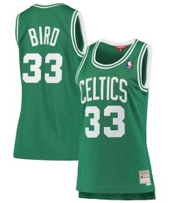Larry Bird Boston Celtics Women's 1985-86 Hardwood Classics Swingman Jersey - Kelly Green