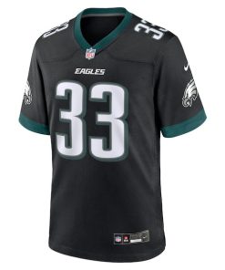 Alternative view of Cooper DeJean Philadelphia Eagles Nike 2024 NFL Draft Alternate Player Game Jersey - Black