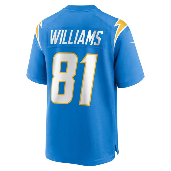 Mike Williams Los Angeles Chargers Nike Team Game Jersey - Powder Blue - Image 3