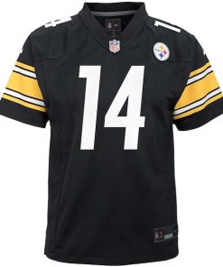 Alternative view of George Pickens Pittsburgh Steelers Nike Youth Game Jersey - Black