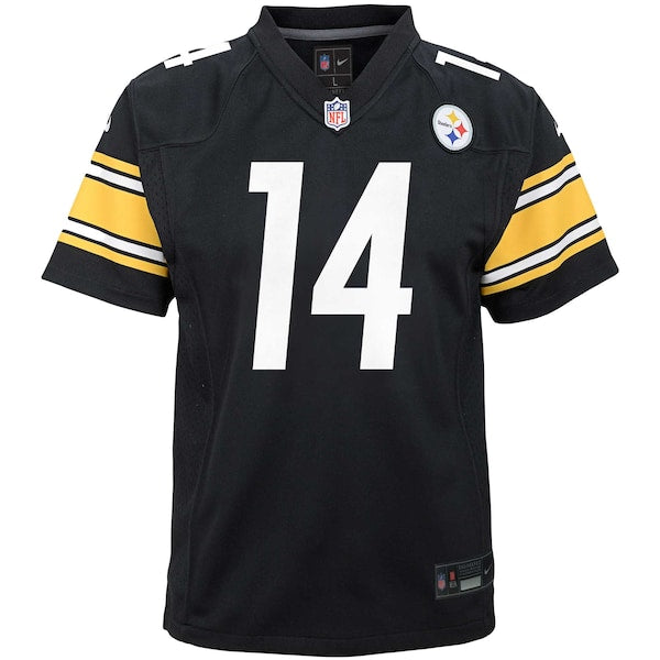 George Pickens Pittsburgh Steelers Nike Youth Game Jersey - Black - Image 2