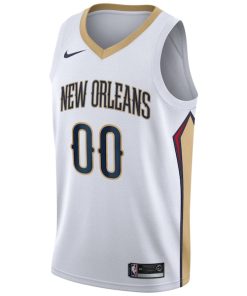 Alternative view of New Orleans Pelicans Nike 2020/21 Swingman Custom Jersey - Association Edition - White