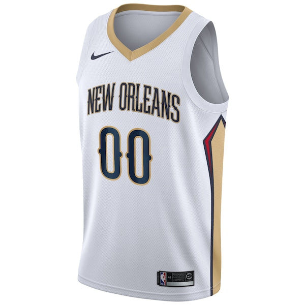 New Orleans Pelicans Nike 2020/21 Swingman Custom Jersey - Association Edition - White - Image 2