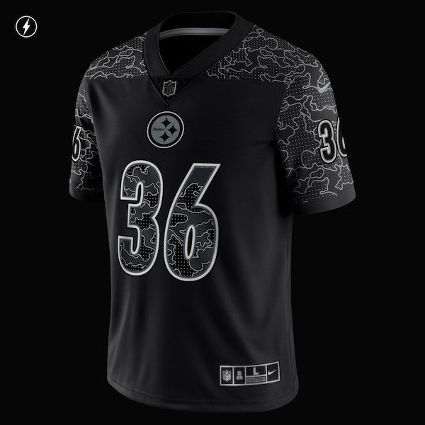 Jerome Bettis Pittsburgh Steelers Nike Retired Player RFLCTV Limited Jersey - Black - Image 4