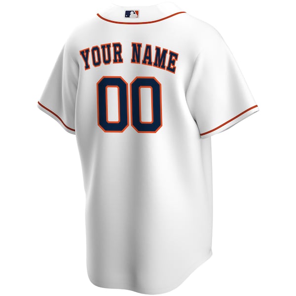 Houston Astros Nike Home Replica Custom Jersey - White - Image 3
