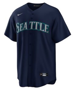 Alternative view of Seattle Mariners Nike Alternate Replica Team Jersey - Navy