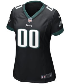 Alternative view of Philadelphia Eagles Nike Women's Alternate Custom Game Jersey - Black