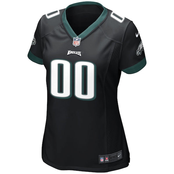 Philadelphia Eagles Nike Women's Alternate Custom Game Jersey - Black - Image 2