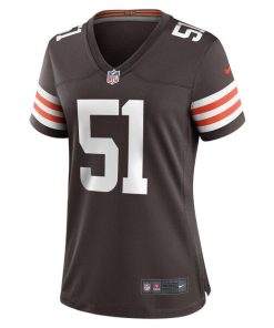 Alternative view of Jordan Kunaszyk Cleveland Browns Nike Women's Game Player Jersey - Brown