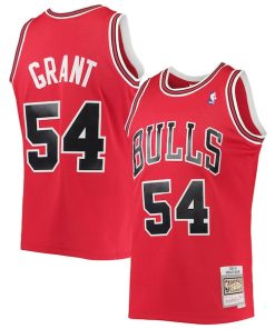 Horace Grant Chicago Bulls 1990/91 Throwback Dark Swingman Jersey - Red