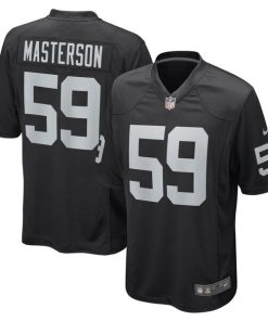 Luke Masterson Las Vegas Raiders Nike Game Player Jersey - Black