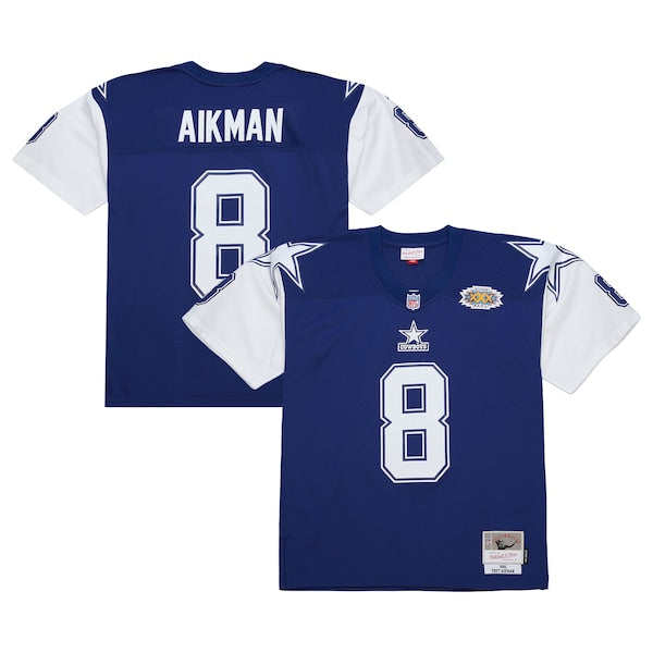 Troy Aikman Dallas Cowboys 1995 Legacy Replica Jersey - Navy