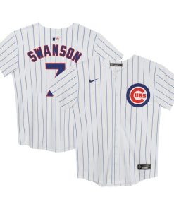 Dansby Swanson Chicago Cubs Nike Preschool Home Game Jersey - White