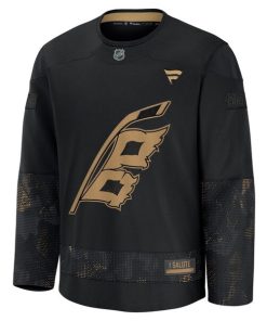 Alternative view of Carolina Hurricanes  2024 Military Appreciation Practice Jersey - Black