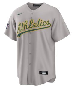 Alternative view of Athletics Nike 2025 MLB All-Star Game Jersey Away Replica Jersey - Gray