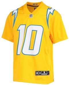 Alternative view of Justin Herbert Los Angeles Chargers Nike Youth Inverted Team Game Jersey - Gold