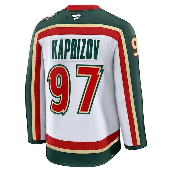 Kirill Kaprizov Minnesota Wild 25th Anniversary Premium Player Jersey - White - Image 3