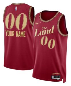Cleveland Cavaliers Nike Unisex 2023/24 Custom Swingman Jersey - Wine - City Edition
