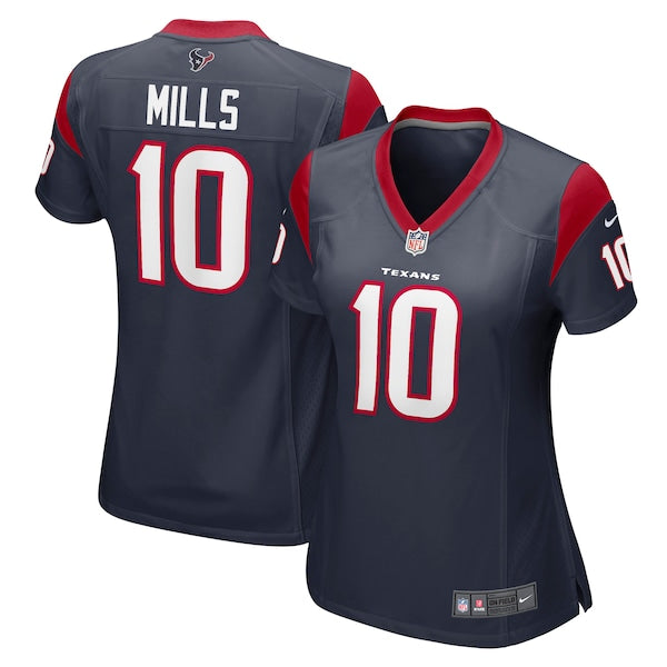 Davis Mills Houston Texans Nike Women's Game Jersey - Navy/White - Image 2