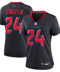 Derek Stingley Jr. Houston Texans Nike Women's Alternate Game Jersey - Navy