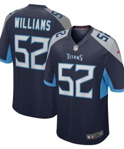 Alternative view of James Williams Tennessee Titans Nike  Game Jersey -  Navy