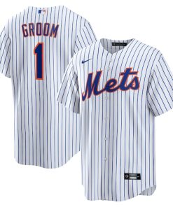 New York Mets Nike #1 Groom Home Replica Jersey - White