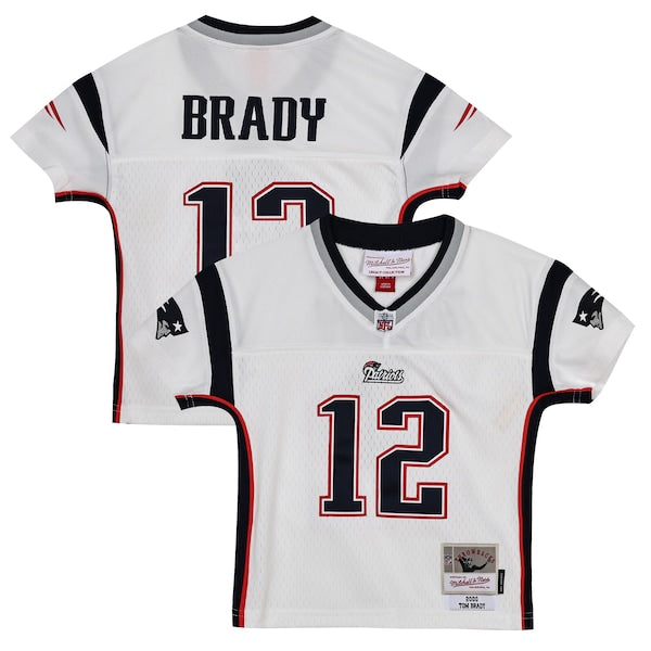 Tom Brady New England Patriots Toddler 2000 Legacy Replica Jersey - White