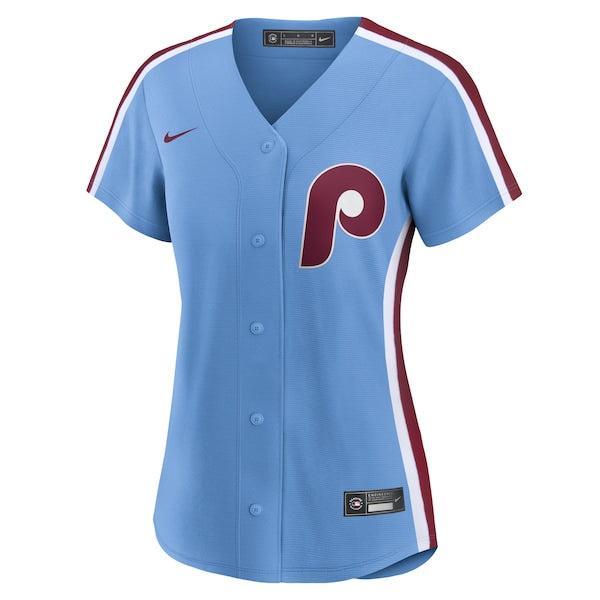 Ryan Howard Philadelphia Phillies Nike Women's Replica Jersey - Light Blue/White - Image 3