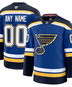 St. Louis Blues  Home Premium Custom Jersey - Blue/White