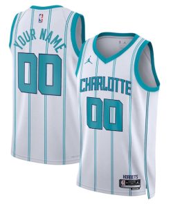 Charlotte Hornets Jordan Brand Unisex Swingman Custom Jersey White - Association Edition