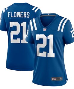 Dallis Flowers Indianapolis Colts Nike Women's Game Jersey -  Royal