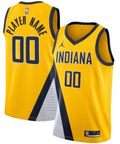 Indiana Pacers Jordan Brand Swingman Custom Jersey - Statement Edition - Gold