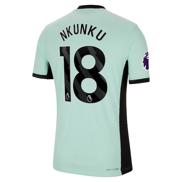 Christopher Nkunku Chelsea Nike 2023/24 Third Match Authentic Player Jersey - Mint - Image 3