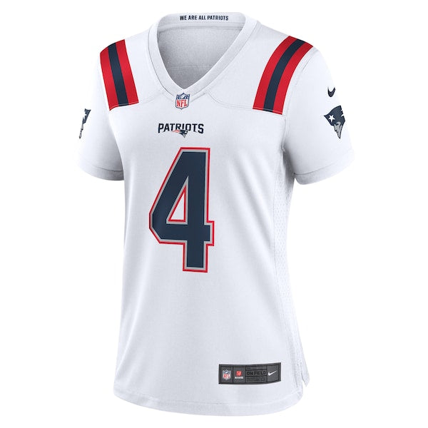 Bailey Zappe New England Patriots Nike Women's Game Player Jersey - White/Navy/Red - Image 3