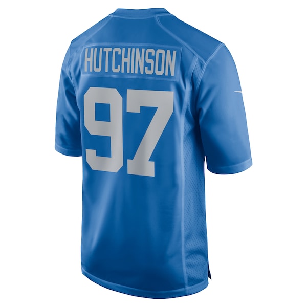 Aidan Hutchinson Detroit Lions Nike Player Game Jersey - Blue - Image 3