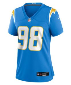Alternative view of Odafe Oweh Los Angeles Chargers Nike Women's Team Game Jersey -  Powder Blue