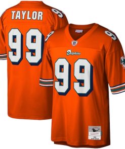 Jason Taylor Miami Dolphins Big & Tall 2004 Retired Player Replica Jersey - Orange