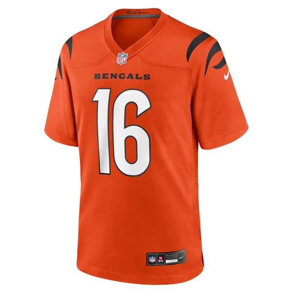 Joe Flacco Cincinnati Bengals Nike Alternate Game Jersey - Orange/White - Image 2