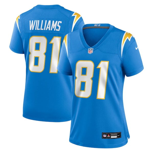 Mike Williams Los Angeles Chargers Nike Women's Team Game Jersey - Powder Blue - Image 2