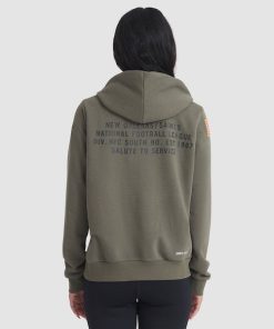 Alternative view of New Orleans Saints Nike Women's 2025 Salute to Service Sideline Standard Issue Dri-FIT Hoodie - Olive