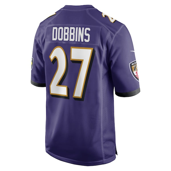 J.K. Dobbins Baltimore Ravens Nike Game Team Jersey - Purple - Image 3