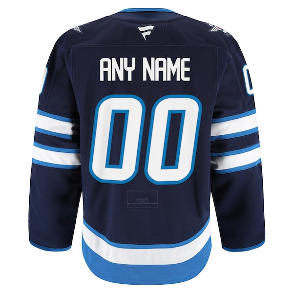 Winnipeg Jets Home Authentic Pro Custom Jersey - Navy - Image 3