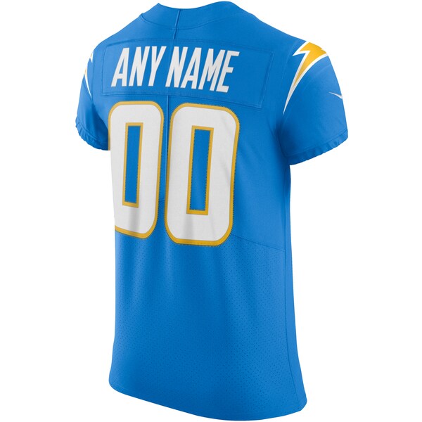 Los Angeles Chargers Nike Vapor Elite Custom Jersey - Powder Blue - Image 5