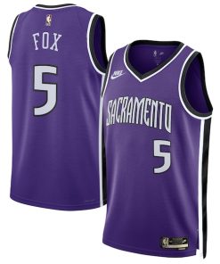 De'Aaron Fox Sacramento Kings Nike Unisex 2024/25 Swingman Jersey - Purple - Classic Edition