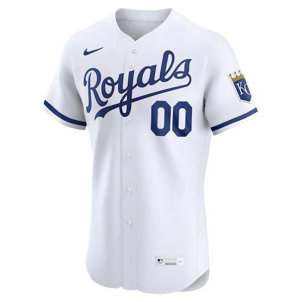 Kansas City Royals Nike Home Elite Custom Jersey - White - Image 2